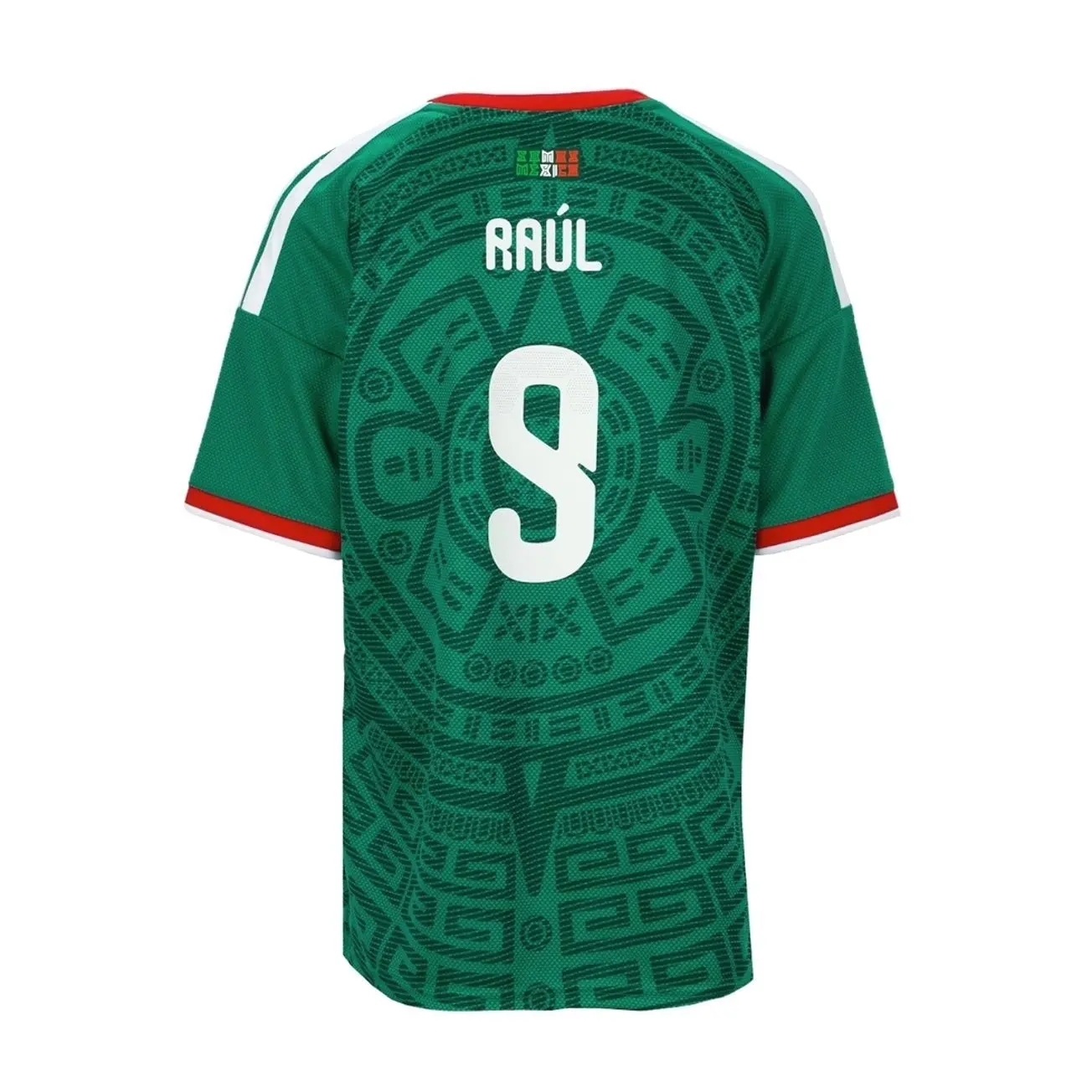 Unisex Soccer Mens Athletic Short Sleeve Football Shirt Sports Fan Training Top Breathable Lightweight Casual Streetwear Raúl 9 Home Stadium Replica Jersey - White