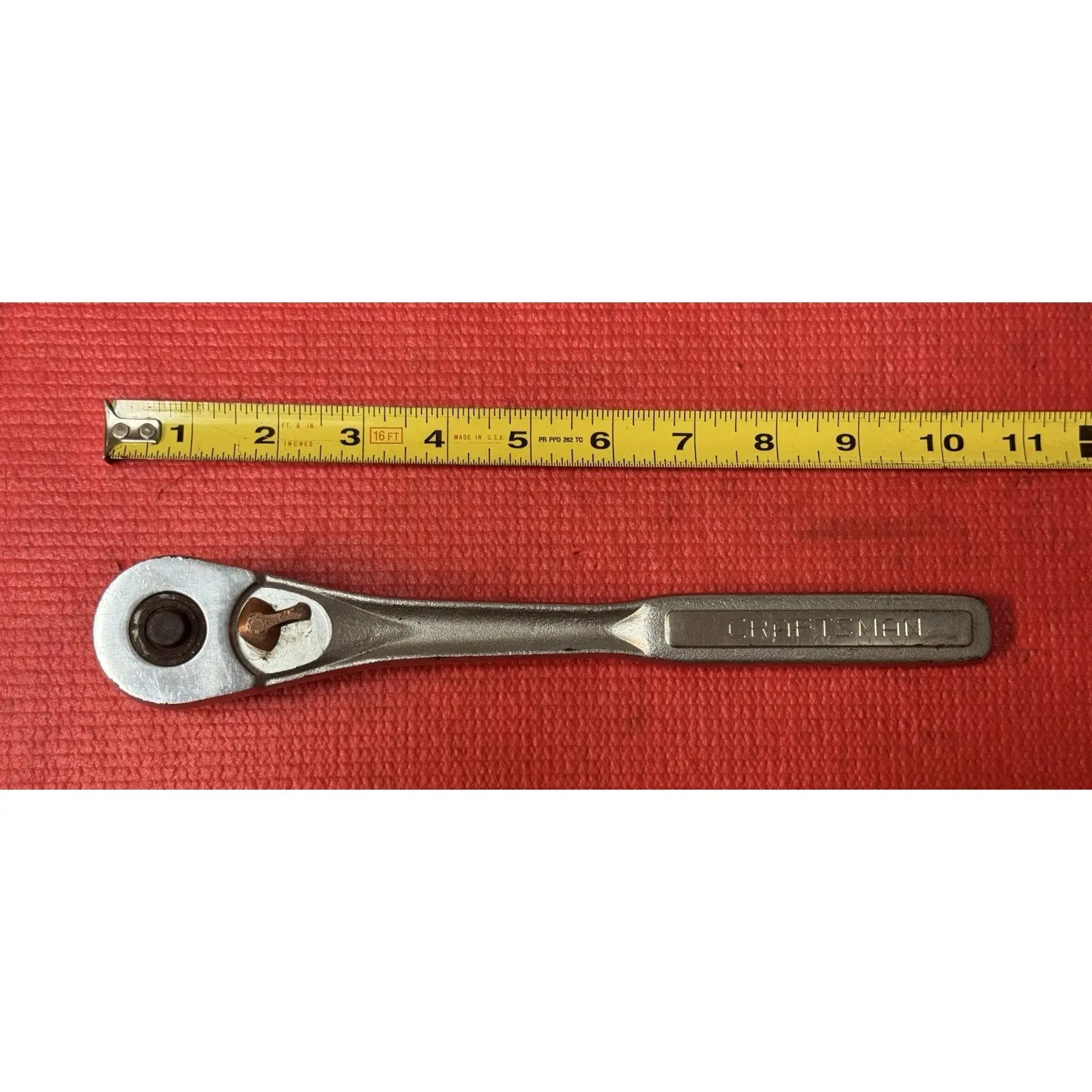 Vintage Craftsman VJ 44809, 1/2" drive quick release ratchet Made In USA