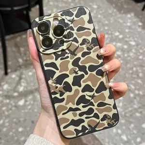 Camouflage Pattern Phone Case, Anti-drop Cellphone Protective Case, Total Protective Shockproof Mobile Phone Cover for iPhone 15 Pro Max 14 13, Casing