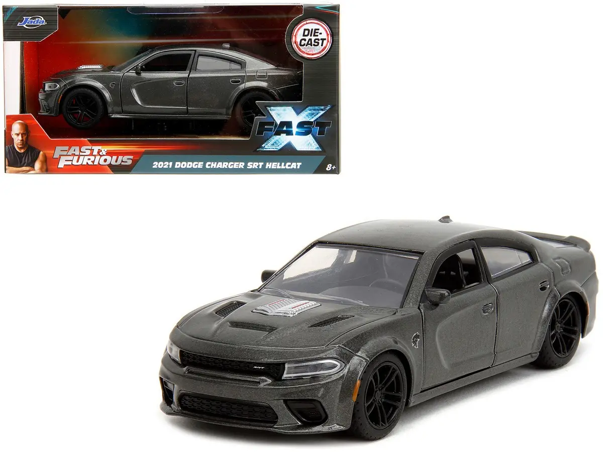 Jada 1:32 Dom’s 2021 Dodge Charger Hellcat Grey Fast & Furious Fast X 10