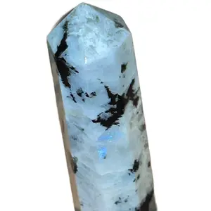 Large Dalmatian Jasper Tower for Home Decor and Display