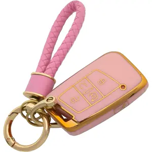 Key Fob Cover Keychain Key Case Holder Soft TPU Protection Shell Protector Car Accessories