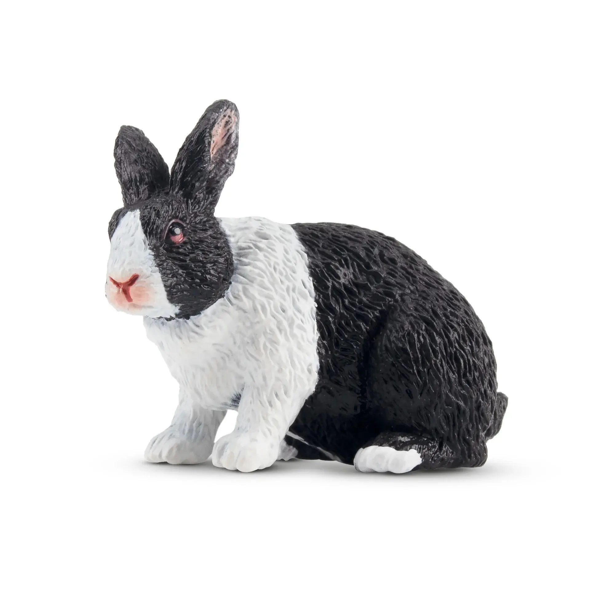 Toymany Hand-Painted Dutch Rabbit Figurine – Realistic Animal Model, Perfect for Early Education, Montessori Sensory Play, Cake & Party Decorations, Desk & Home Décor, Thoughtful Gifts, and Collectible Figurine