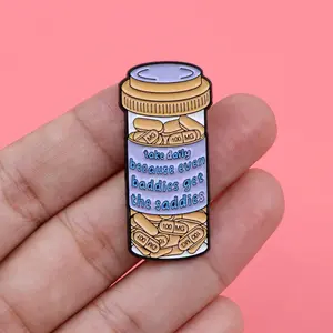 Mental Health Bottle Enamel Pin