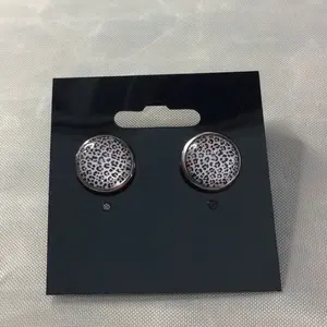 Cheetah Print Stud Earring