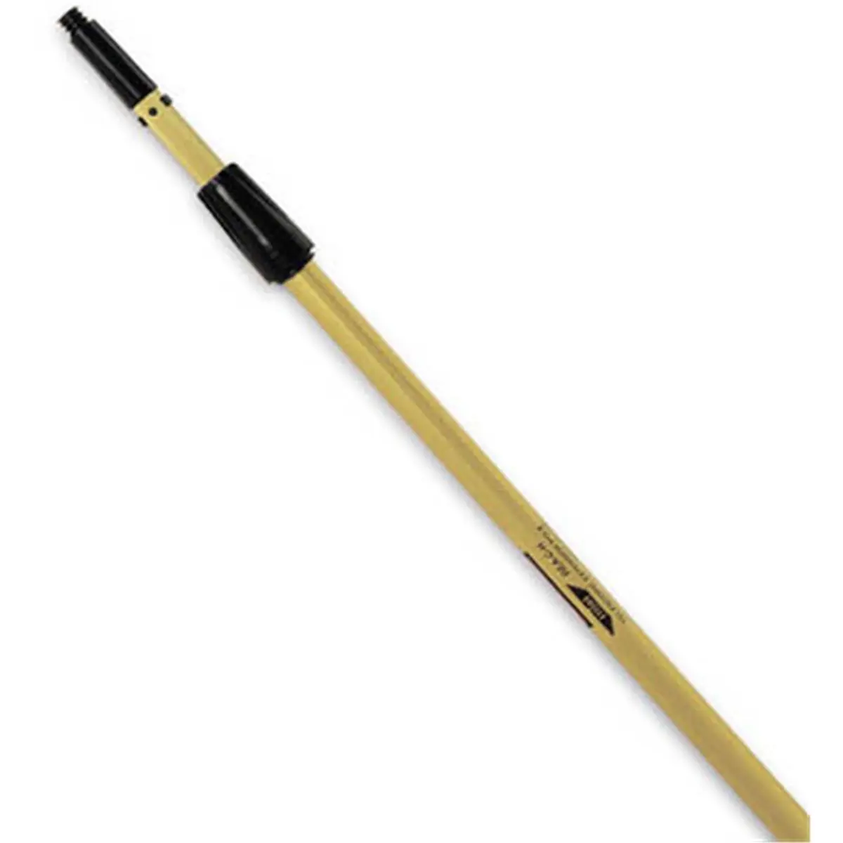 212 MAIN 4-ft Fluted Gold Anodized 2-Section Extension Pole (Ettore Products 42004) - Heavy-Duty Aluminum, ABS Plastic Window Cleaning Tool with Interchangeable Tip, Window Cleaning Tools