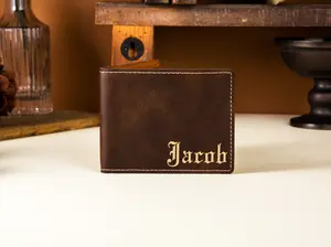 Engraved Dad Gift, Men's Wallet, Stylish & Personal, The Ultimate Gift for Him, Custom Monogrammed Wallet, Personalized Wallet, Engraved Wallet, Gift For Him, Groomsman Gift