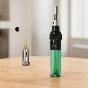 Professional Butane Micro Torch Kit: Industrial High-Temp Heat-Resistant Soldering Tool Set for Electrical Repair, Jewelry Making, DIY & Outdoor Portable Welding Equipment with Adjustable Flame & Safety Windproof Ignition System