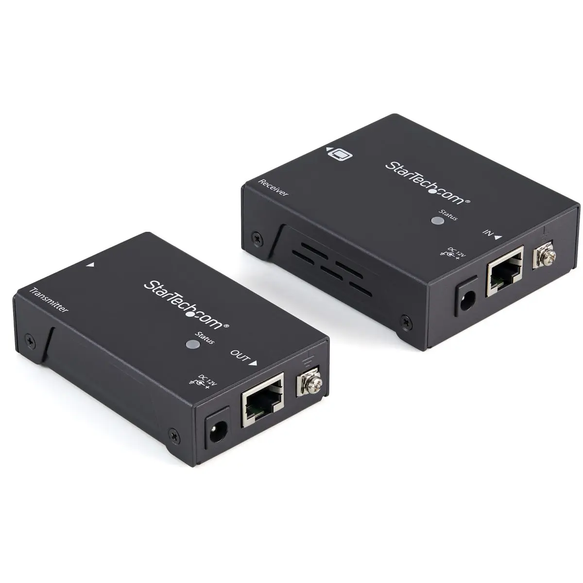 StarTech ST121HDBTPW 330' Extender Kit, HDMI Over CAT5e/CAT6 Extender, Includes HDMI Extender, HDMI Receiver, Mounting Brackets, 4' Cat5e Cable, Power Adapter
