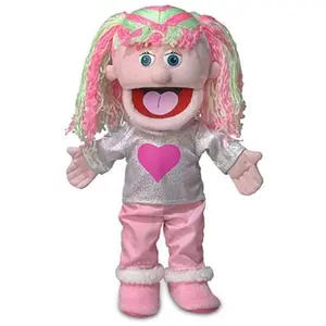 Kimmie, Girl Puppet, Pink Skin (14")