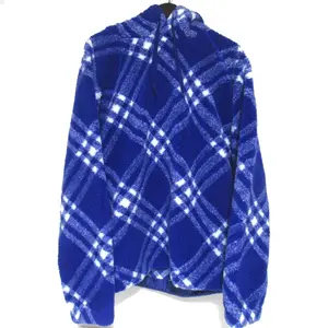 Pre-owned BURBERRY Polyester Small Leather Goods Check Fleece Pullover