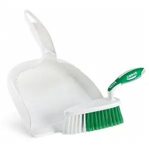 212 MAIN Libman 95 Dust Pan & Brush Set (Pack of 2), Home Supplies, Hands-Free Home Care Broom for Sweeping Tasks