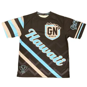 Get Nutz Hawaii, Hawaii Striped Sublimated Jersey - Adult