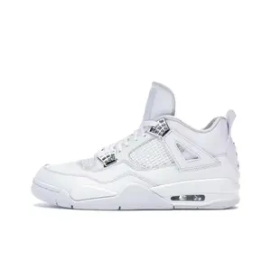 2017 Metallic White Fashion Retro Trend Casual Versatile Sports Mid-Top Basketball Shoes