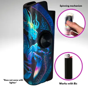 FLKR LYTR: Scorpio Fidget Spinner Lighter Case for Bic Spinner Lighter Case | FLKR LYTR