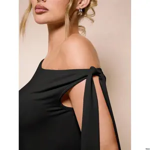 sSolidColorAsymmetricalNeckTwistDetailSleevelessFullBodysuitForOrHoliday tiktokBAEWomen Apricot