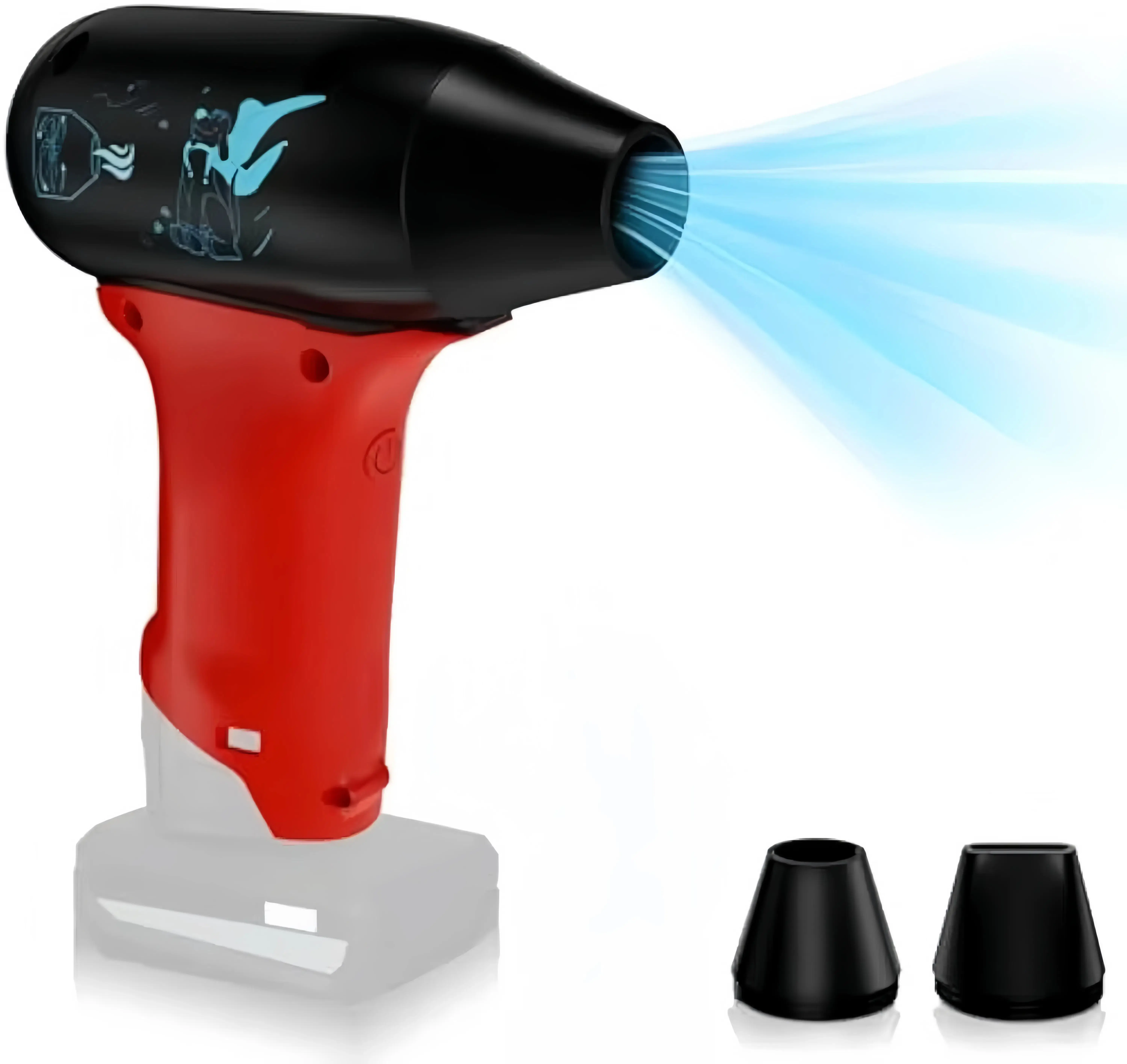 TPDL Powerful Fan - Pocket Blower No Heat Brushless Motor 130,000 RPM Turbo Fan for Milwaukee M12 Battery Outdoor Cooling Dust Blowing Bare Tool with