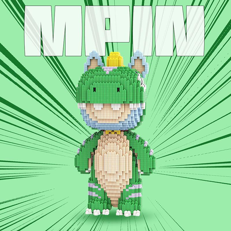 Cute Horse Series Building Blocks Set, Block Figures, 34cm High, 3800 Pieces, Unisex Adult Toy, Perfect Gift, Home Decoration Ornament