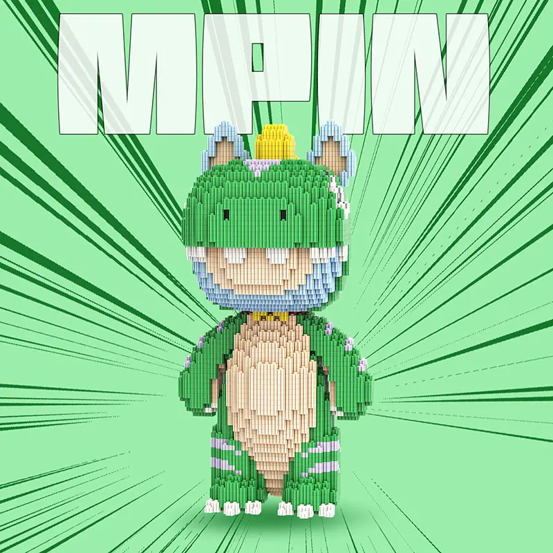 Cute Horse Series Building Blocks Set, Block Figures, 34cm High, 3800 Pieces, Unisex Adult Toy, Perfect Gift, Home Decoration Ornament