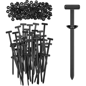 50Pcs Nylon Universal Cable Tie Buckle Heavy Duty Self-Locking Zip Ties Holder Multipurpose Plastic Tool for Car Daily Repair No Screws Needed One-Second Installation UV-Resistant Weatherproof Compact for On-The-Go Repairs