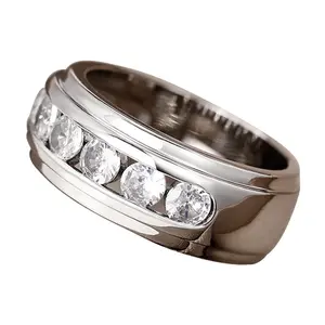 S925 silver ring set with 2-carat moissanite - a stylish and luxurious men's and women's single ring, perfect holiday gift