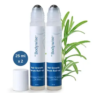 Advanced Hair Growth Roll-On Serum | 3%25 Rosemary | 2%25 Aminexil | 3%25 Redensy l 2%25 Anagain | Precision Scalp Applicator | Paraben & Sulphate Free | Non oily and mess free