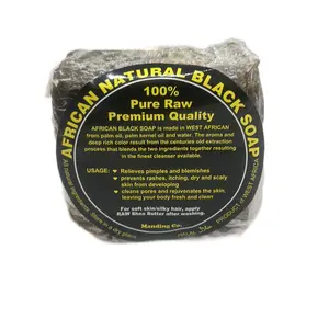 It's Pure Natural African Black Soap Bars with Extra Rich Shea Butter (Pack of 3) Organic Raw Soap for Face & Body Body Care Body Wash Cleanser Moisturize Skin Repair Cleansing Comfort