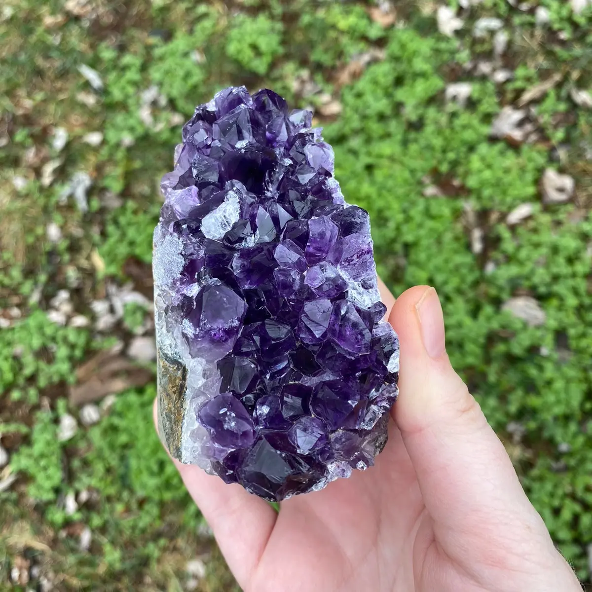 Amethyst Cut Base Cluster Crystal