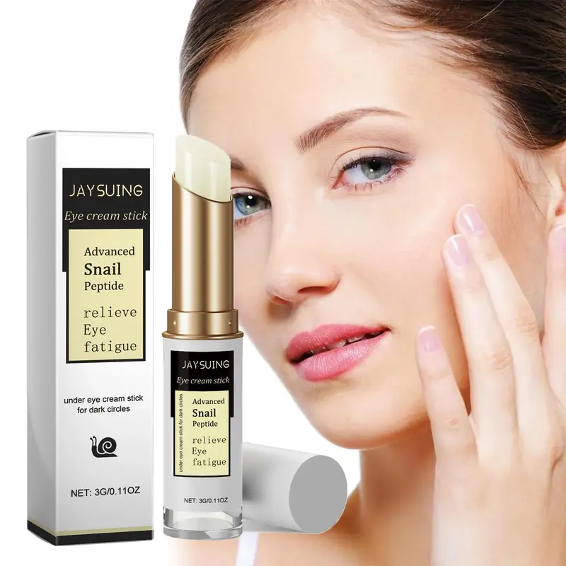 Snail Eye Cream Stick, Moisturizing Eye Cream Stick, Under Eye Cream, Under Eye Brightener, Reduces The Look Of Wrinkles and Fine Lines, Eye Care Product for Men and Women, Anti Eye Cream, Eye Cream Moisturizer, Eye Care Routine, Hydrating Eye Treatments