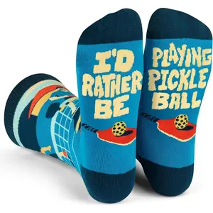 Funny Pickleball Socks for Adults - Pickleball Gifts for Men, Women, and Teens - One Size Fits Most funny golf sock