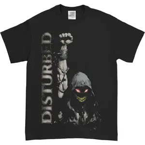 DISTURBED Up Yer Fist New Black T-shirt Unisex Cotton T-Shirt