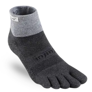 Injinji Men's Trail Midweight Mini-Crew in Granite