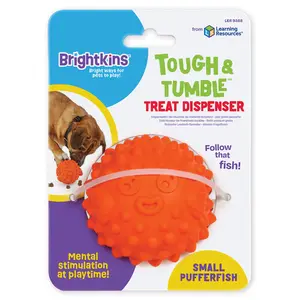 Brightkins Tough & Tumble Treat Dispenser, Gnome & Pufferfish, Small & Large