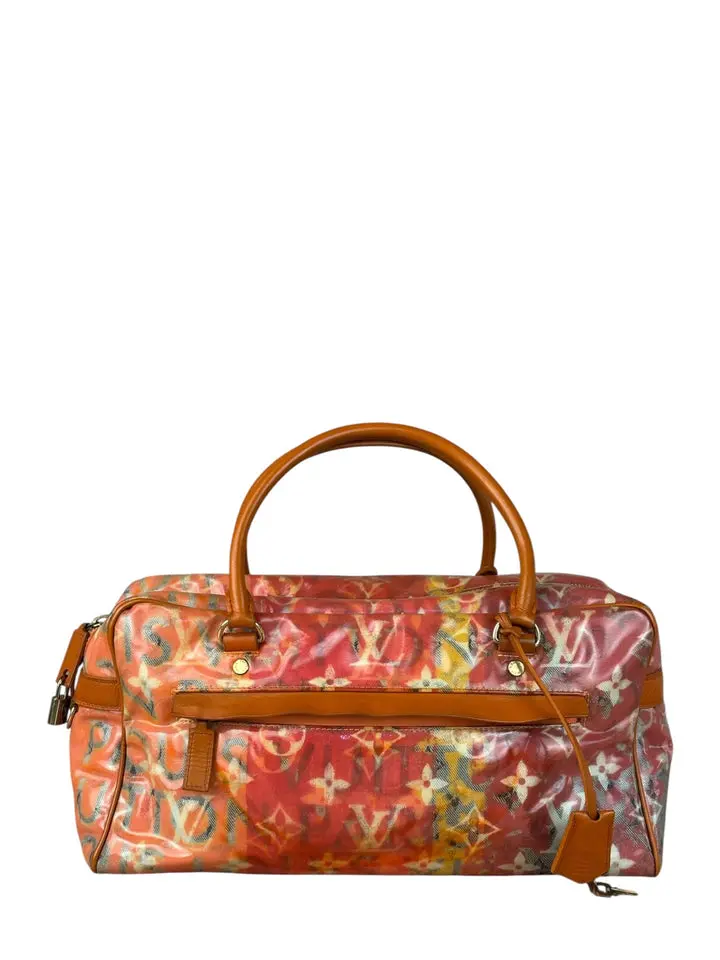 Pre-owned na Shoulder Bags Louis Vuitton Richard Prince Monogram Pulp Weekender PM