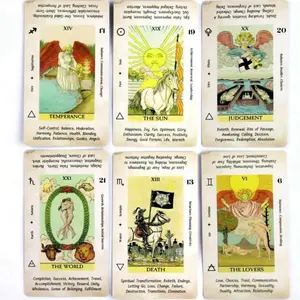 Tarot for Beginners with Meanings 78 Card Deck for Learning and Understanding Visual Stimulation Pocket Size
