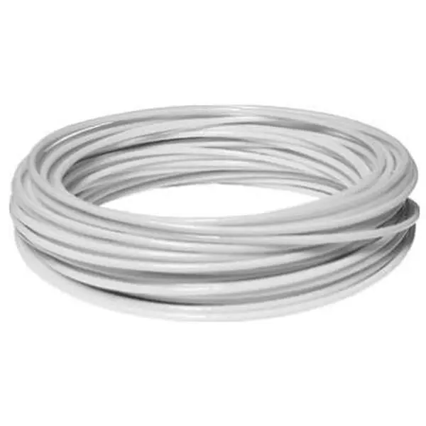 Hillman Fasteners 122066 Outdoor Clothesline - 100 ft x No. 5 White Plastic Coated, with Wire Core