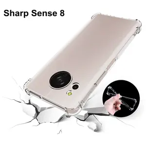 Sharp Aquos Sense 8 Sh-M26 Transparent Ultra-Thin Lightweight Matte Silicone Tpu Case, Anti-Drop Soft Shell Protection Cover