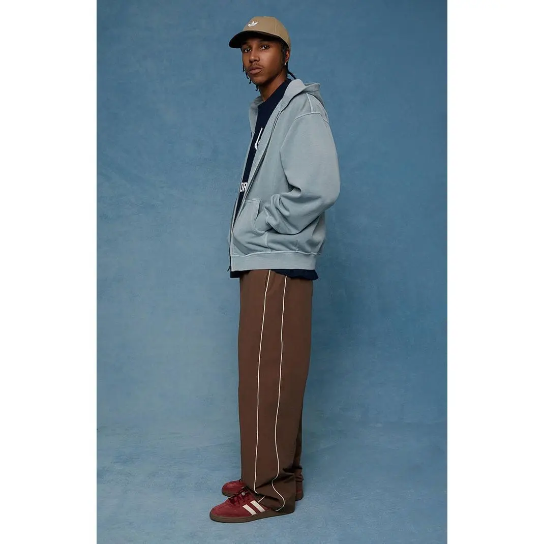 Pacsun Men's Brown Bolton Baggy Track Pants Pacsun Men's Brown Bolton Baggy Track Pants