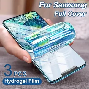Full Screen Hydrogel Film, Anti-Scratch & Anti-Fingerprint Screen Protector, Fingerprint Resistant Screen Protector for Samsung Galaxy A56 A16 A36 A55 A15 A35 A25 A26 A14 A34 A54 A13 5g A13 4g A33 A05s A06 A05, Smartphone, Phone Screen Protectors