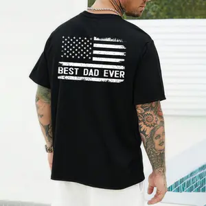Best Dad Ever T-Shirt, Distressed American Flag Dad Hoodie, Patriotic Gift for Father, Gift for Husband & Father