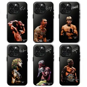 UFC Fighter Signature Series Phone Cases — Champion-Themed Protective Covers (Fight Night Edition), Compatible with iPhone 11–17 Pro Max/Plus Series and Samsung Galaxy S23– Series