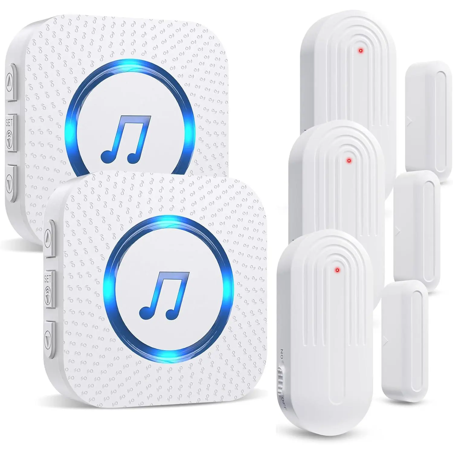 3 Sensors + 2 Receiver White