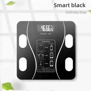 Multi-Function Smart Body Fat And Weight Scale, Bathroom Digital Scale With Tempered Glass Wide Platform, Precise & Safe, Large Digits, Easy-Read Electronic Scale, LCD Display, 390lbs Capacity Bathroom Weight Scale