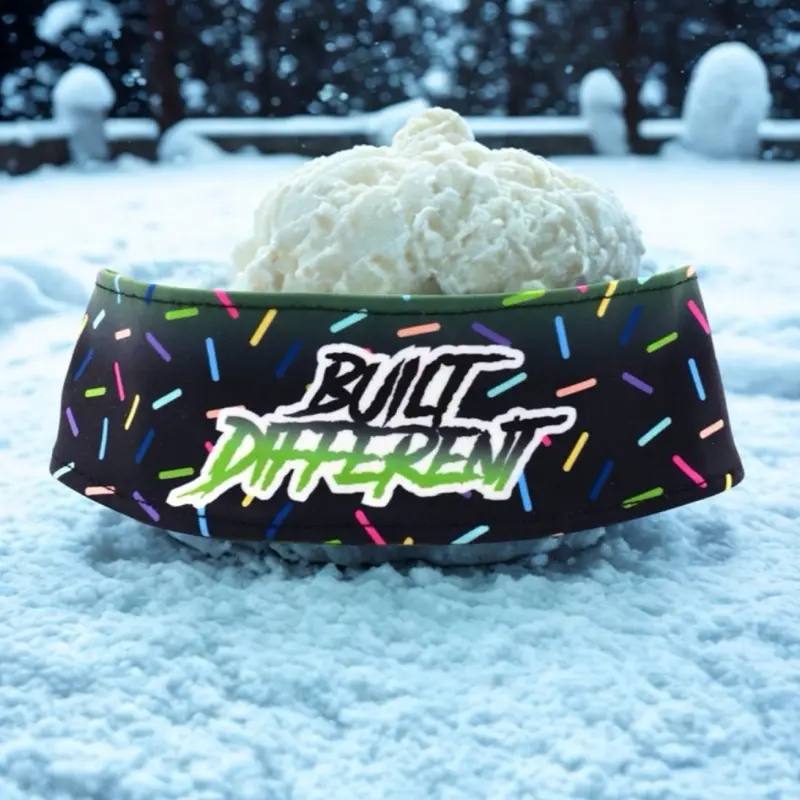 Built Different Black Green Sprinkles Moisture Wicking Cooling Towel Breathable Headband for Youth and Adults
