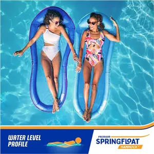 Spring Float Premium  Pool Lounger for Swimming Pool, Inflatable Pool Floats Adult with Fast Inflation