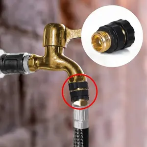 Garden Hose Quick Connectors 3/4-Inch Male and Female, 4-6 Set Plastic+Aluminum Outdoor Tool Accessory, Leak Proof Seal, Easy Connection Lawn Care Item, Mother’s Day Gift, summerwins