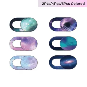 Ultra-thin Starry Sky Design Webcam Cover Slide, Fashionable Durable Webcam Protector, Privacy & Security Cover Sticker for Cell Phone, Tablet, Laptop & PC