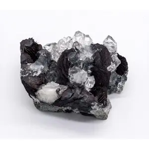 Stunning Hematite Rosette with Clear Quartz