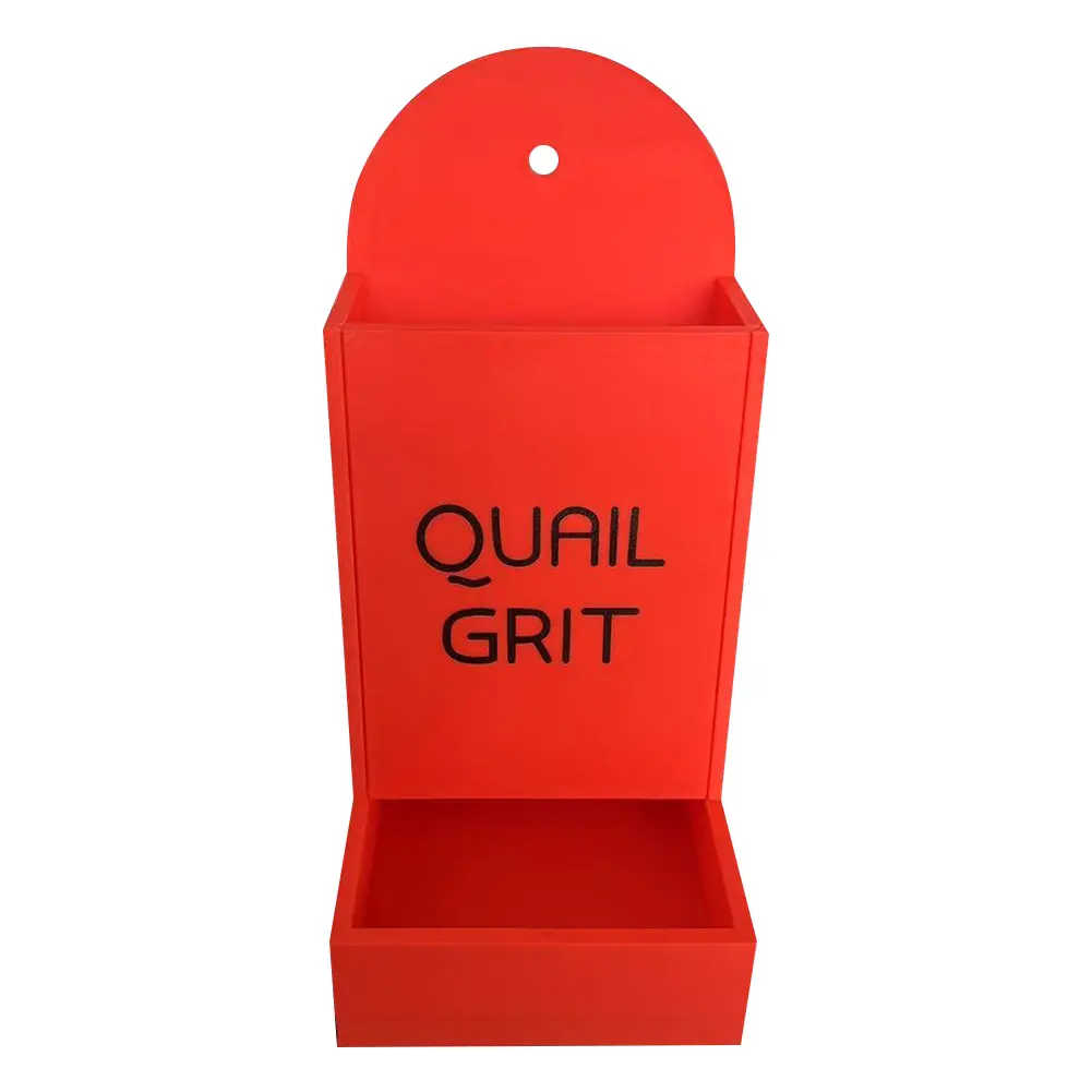 Chicken Oyster Shell Feeder and Grit Feeder Gravity-Fed Design Hanging Poultry Feeder No Waste Automatic Chicken Feeder Precise Nutrition Chicken Coop Accessories