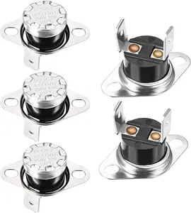 KSD301 Thermostat 100°C/212°F 10A Normally Open N.O Adjust Snap Disc Temperature Switch for Microwave Oven Coffee Maker 5pcs